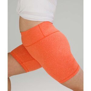 Lululemon Wunder Train High Rise Short 8" Crunch Warm Coral Size 10 #768